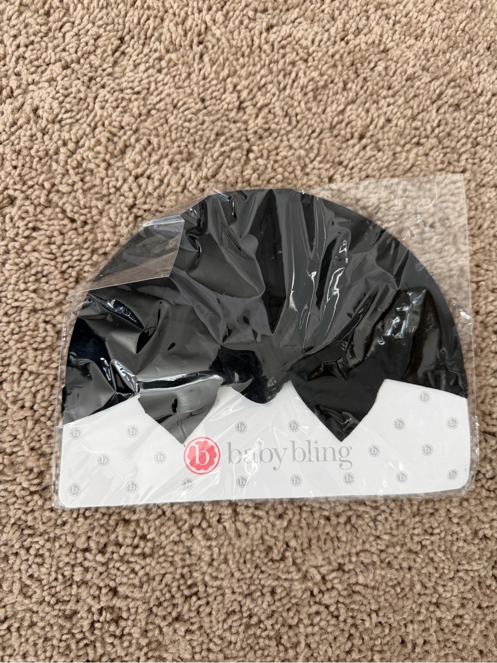 BabyBling Black Baby turban